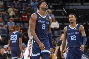 灰熊VS步行者首发：莫兰特、波普、韦尔斯、JJJ、兰代尔